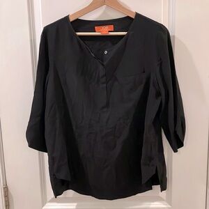 🎉 3/$15 Joe Fresh Black Blouse Sz Sm